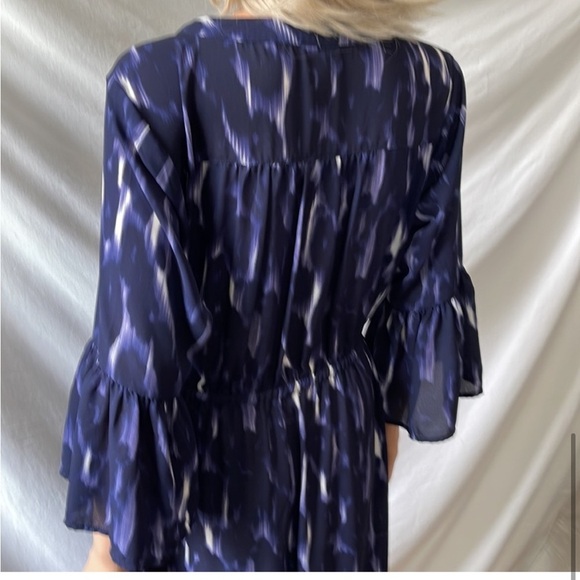 ARIAT high-low ruffled dress, black/lilac/white, size
S/P-EUC-Tier details-❤️😍 - Picture 15 of 15